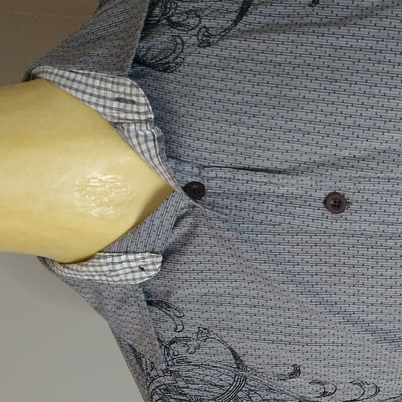 Method Medium Grey Graphic Button Down - Picture 5 of 5